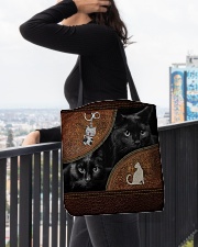 Love Black Cat For Cat Lovers All-over Tote aos-all-over-tote-lifestyle-front-05