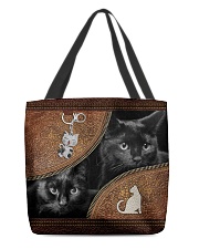 Love Black Cat For Cat Lovers All-over Tote front