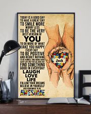 Custom Name Autism Today Is A Good Day 11x17 Poster lifestyle-poster-2