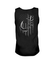 Fishing Hook Inside Us Flag 2 Sides Unisex Tank tile