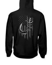 Fishing Hook Inside Us Flag 2 Sides Hooded Sweatshirt tile