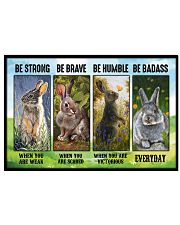 Rabbit - Be Strong 17x11 Poster front