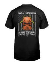 Basketball Social Distancing Punch 2 Sides Premium Fit Mens Tee tile