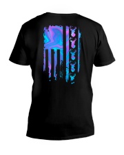 Hunting Deer Flag 2 Sides V-Neck T-Shirt tile