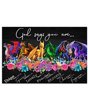 Lgbt Dragon - God Says You Are 17x11 Poster front