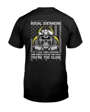 Skull American Football Social Distancing Classic T-Shirt back