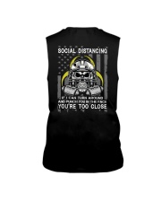 Skull American Football Social Distancing Sleeveless Tee tile
