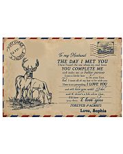 Custom Deer Hunting Letter The Day I Met You 17x11 Poster front