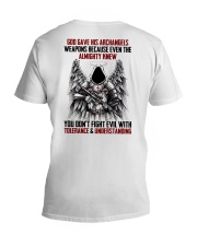 God gave his archangels V-Neck T-Shirt tile