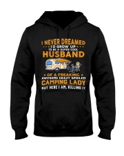 A supper cool camping husband Hooded Sweatshirt tile