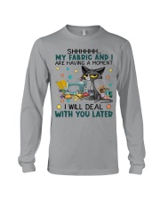 My fabric and I are having a moment Quilt Long Sleeve Tee tile