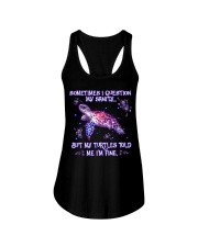 But my turtles told me my sanity is fine Ladies Flowy Tank tile