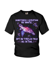 But my turtles told me my sanity is fine Youth T-Shirt tile