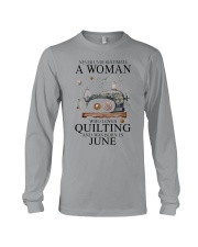 Quilting lady borned in June Long Sleeve Tee tile