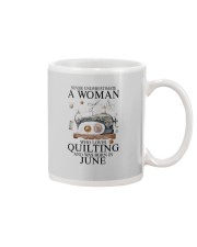 Quilting lady borned in June Mug tile