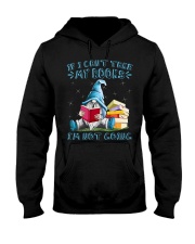 If I can't take my books I'm not going Hooded Sweatshirt tile