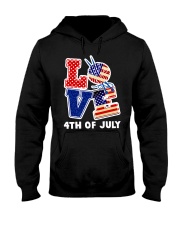 Love Independence Day Shirt Hooded Sweatshirt tile