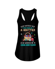 God would not have made me a knitter Ladies Flowy Tank tile