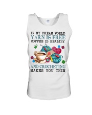 Crochet makes you thin Unisex Tank tile