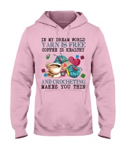 Crochet makes you thin Hooded Sweatshirt tile