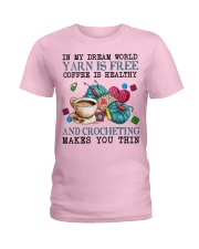 Crochet makes you thin Ladies T-Shirt tile