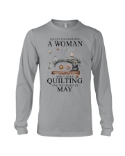 Quilting lady borned in May Long Sleeve Tee tile