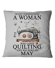Quilting lady borned in May Square Pillowcase tile
