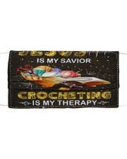 Jesus is my savior Crocheting is my therapy Mask tile