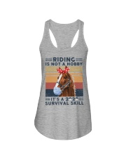Riding is not a hobby It's a 2020 survival skill Ladies Flowy Tank tile