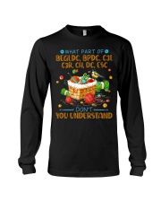 Funny crocheting shirt Long Sleeve Tee tile