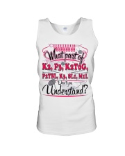 Funny knitting mug Unisex Tank tile
