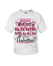 Funny knitting mug Youth T-Shirt tile