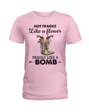 Not fragile Horse lovers Ladies T-Shirt tile