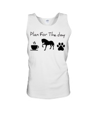 Plan for the day Horse lovers Unisex Tank tile