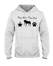 Plan for the day Horse lovers Hooded Sweatshirt tile