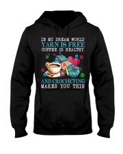 Crochet makes you thin Hooded Sweatshirt tile