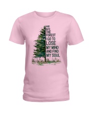 And into the forest I go Camping Ladies T-Shirt tile