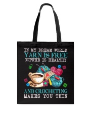 Crocheting makes you thin Tote Bag tile