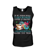 Crocheting makes you thin Unisex Tank tile