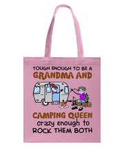 Tough enough to be a grandma and camping queen Tote Bag tile