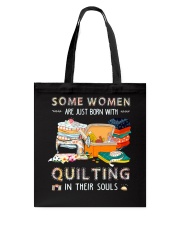 Are Just Born With Quilt Tote Bag tile