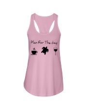 Turtle Plan for the day Ladies Flowy Tank tile