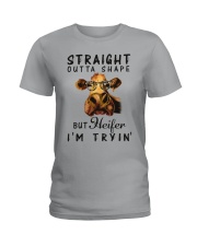But heifer I'm tryin Ladies T-Shirt tile