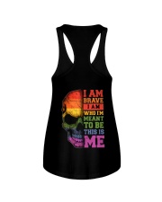 I Am Brave LGBT Ladies Flowy Tank tile