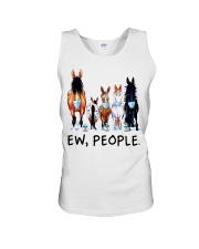 Funny horse shirt Unisex Tank tile