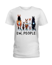 Funny horse shirt Ladies T-Shirt tile