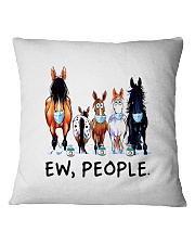 Funny horse shirt Square Pillowcase tile