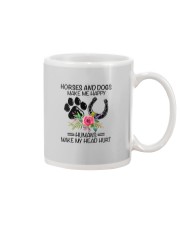 Horses and dogs make me happy Mug tile