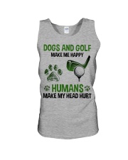 Golf make me happy Unisex Tank tile