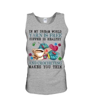 Crochet makes you thin Unisex Tank tile